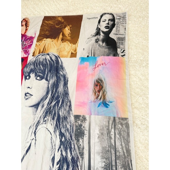 Taylor Swift Collage Throw Thin Fabric Album Covers Eras Banner 39x58 Concert - Picture 2 of 13
